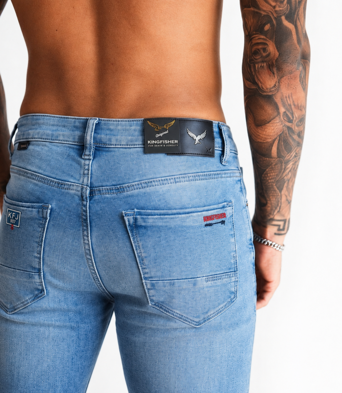 Premium Light Blue Slim Fit Denim in Bangladesh Premium Light Blue Slim Fit Denim in Bangladesh