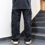 Premium Ash Black Cargo Jeans BD