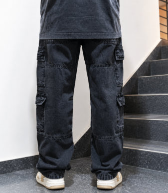 Premium Ash Black Cargo Jeans BD Premium Ash Black Cargo Jeans BD