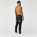 Ash black slim fit denim pant CODE-K027