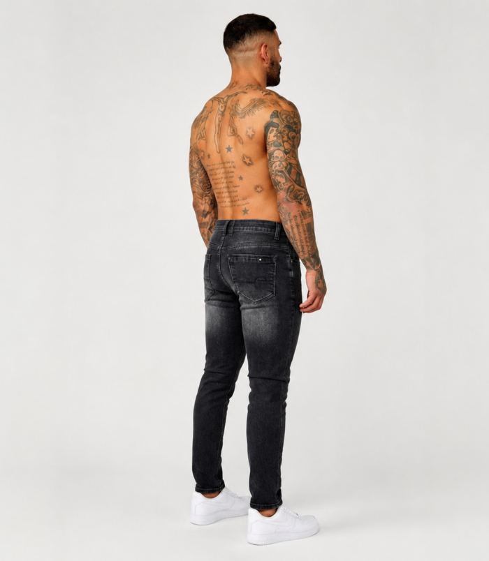 Ash black slim fit denim pant CODE-K027 Ash black slim fit denim pant CODE-K027