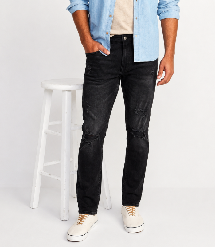 Ash black denim pant for men CODE-A089 Ash black denim pant for men CODE-A089