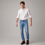 Knit denim pant for men CODE-3024MBD