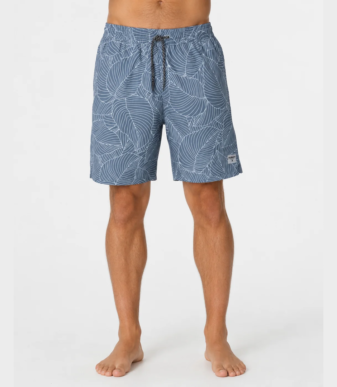 Men’s tropical patterned swim shorts by Z MAN FASHION – lightweight, quick-dry, and stylish beachwear.