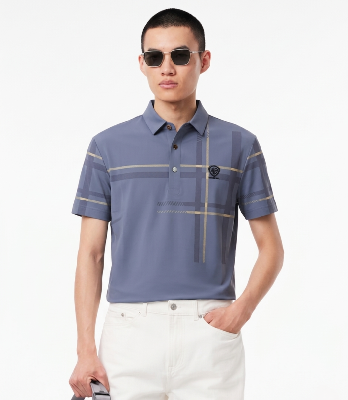 Luxury Chinese fabric polo